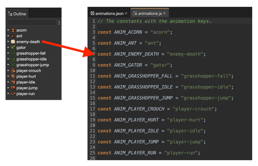 Animations constants compiler.