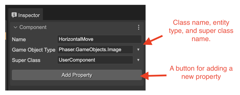 Edit component info.