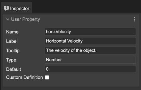 Horizaontal move property.